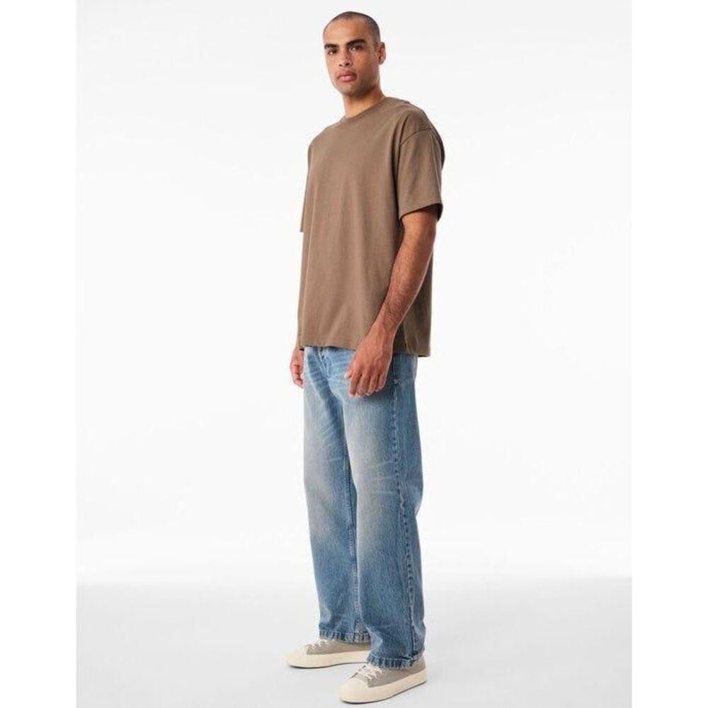 Unisex Adult Heavyweight Boxy T-Shirt / Vintage Brown